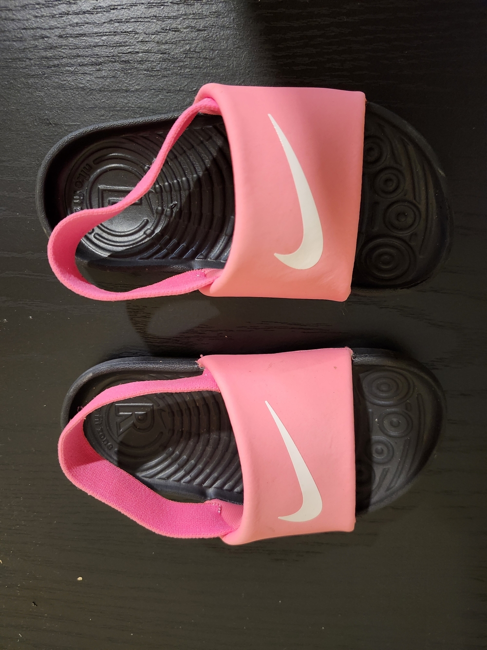 Nike Kids' Pink Slide Sandals with Back Strap - Picture 2 of 5